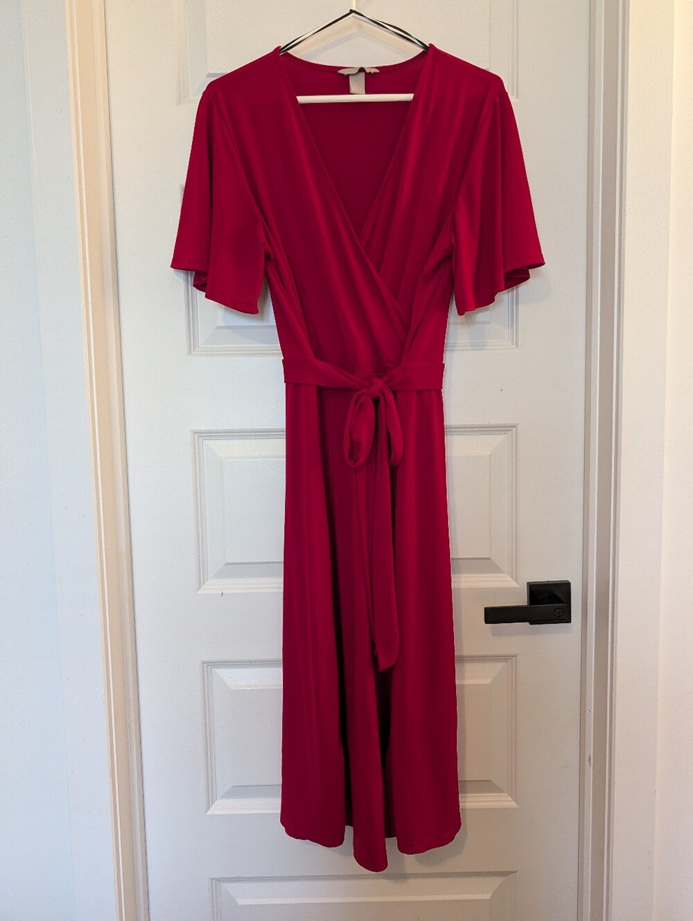 H&M Wrap Midi Dress with Tie Waist